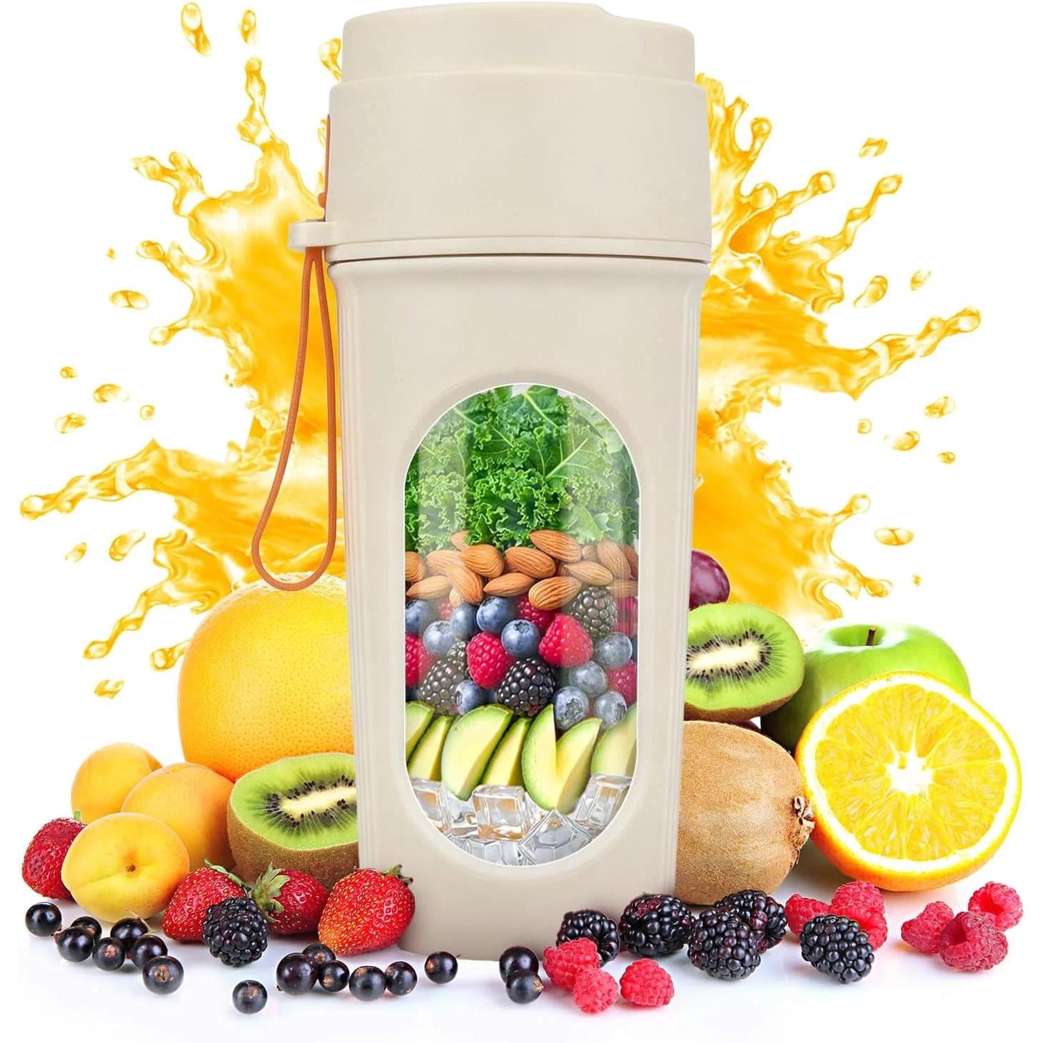 Portable Blender for Smoothies, BPA Free Mini Blender for Mixing Protein Powder,