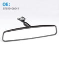 thumbnail image 3 of Car Rear View Mirror, Universal Auto Interior Mirror Rearview Mirror 87810-06041 Kit For Toyota Corolla Camry Levin RAV4 Yaris Vios-black, 3 of 6