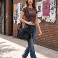 thumbnail image 7 of PULLIMORE Women's Retro Denim Shoulder Bag Crossbody Handbags Casual Style Lightweight Jean Tote Hobo Purse, 7 of 7