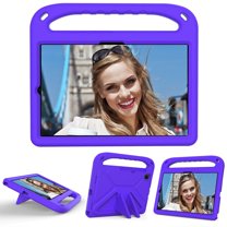 Dteck Kids Case for Samsung Galaxy Tab A7 10.4" / Tab S6 Lite 10.4" / Tab S6 10.5" / Tab S5e 10.5", Lightweight Silicone Childproof Case Built-in Handle Stand for Samsung T500/P610/T720/T860, Purple