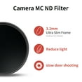 thumbnail image 3 of HD ND8 ND16 ND32 Filter Neutral Density For Canon Sony Nikon Fuji Sigma Tamron DSLR Camera Lens 43/49/52/55/67/77/82mm HD ND32 62mm, 3 of 5