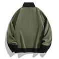 thumbnail image 5 of Maoxin Men's Coats and Jackets Men's Large Size Fleece Jacket Winter Outdoor Sports Cardigan Sweater Fleece Warm Coat Long Sleeve Hoodless Casual Coat/Jacket Army Green L, 5 of 5