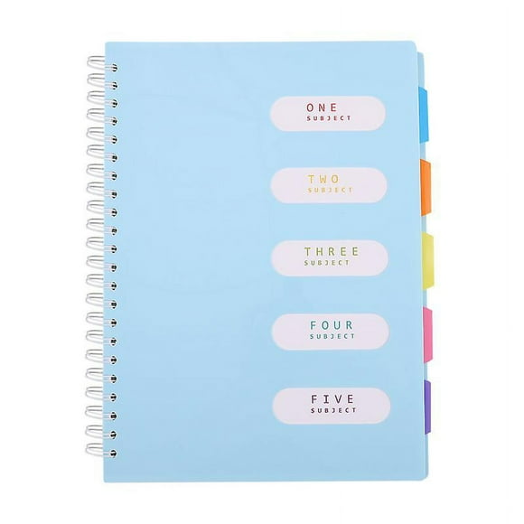 1 cuaderno con espiral lateral.