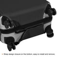 thumbnail image 4 of Uxcell Elastic Silk Travel Luggage Cover, Washable Protective Suitcase Protector Bag Black for 24 Inch Wheeled Suitcase, 4 of 5