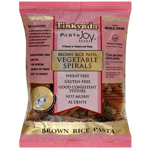 Tinkyada Vegetable Spirals Brown Rice Pasta, 12 oz (Pack of 12