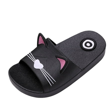 

Binmer Baby Kids Girls Boys Home Slippers Cartoon Cat Floor Family Shoes Beach Sandals