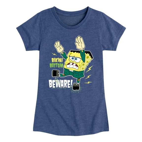 SpongeBob SquarePants - Bikini Bottom Beware - Toddler And Youth Girls Short Sleeve Graphic T-Shirt