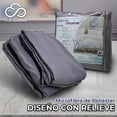 thumbnail image 4 of Sabanas Queen Size Microfibra Amplias Con Relieve Diseño Elegante Nubisuave  Liso Textura Suave, 4 of 6