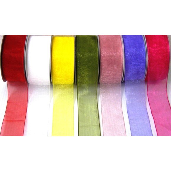 Black Organza Sheer Ribbon-25 Yards X 5/8 Inches