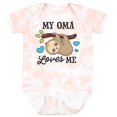 thumbnail image 3 of Inktastic My Oma Loves Me with Sloth and Hearts Boys or Girls Baby Bodysuit, 3 of 5
