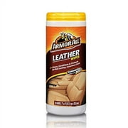 Armor All Car Interior Cleaner Leather Wipes, 20 Count, 2 Pack