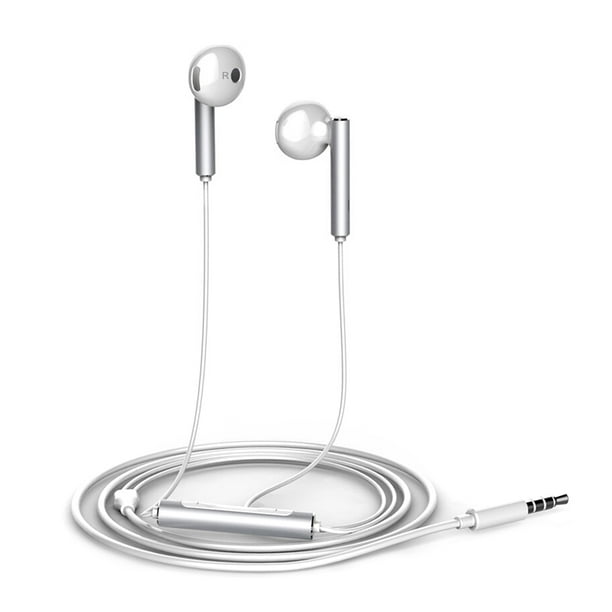Huawei AM116 Half in Ear Headphones Wired Earphones w MIC Volume Control Lightweight Earbuds with 3.5mm Headphone Walmart
