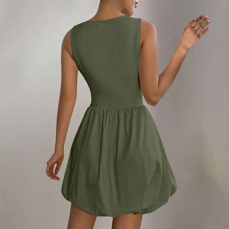 Womens Summer Dresses, Cocktail Dresses For Women Evening Party Casual  Women's Summer Dresses 2025: Casual A-Line Sundress with Round Neck for  Beach, Vacation & Daily Wear Green - Walmart.com