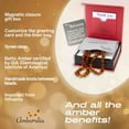 thumbnail image 3 of 19.7-inch Amberalia Amber necklace for adults - Certified Baltic Sea amber - Includes gift box with customized message and engraved storage linen bag, 3 of 5