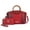 Red, variant on MKF Collection Phoebe Faux Crocodile-Embossed Vegan Leather Women's Tote Bag & Wristlet Wallet Bag, Stylish Top Handle Purse Handbag 2 pcs by Mia K - Charcoal Gray