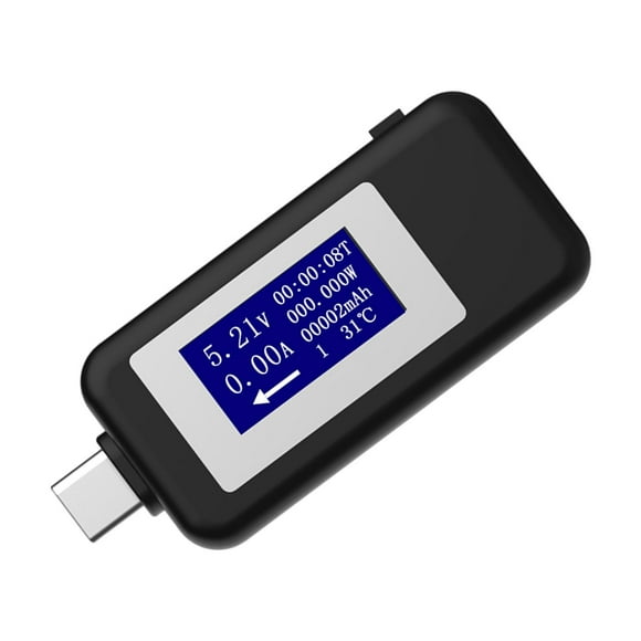 Current Voltage Capacity Meter Tester , Wide Application Black