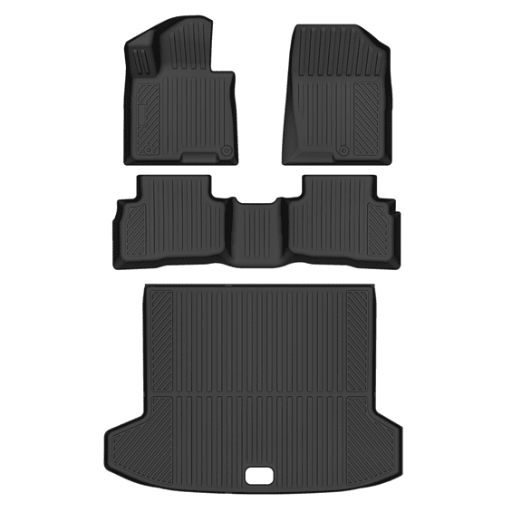 Auxko All Weather Floor Mat & Cargo Mat Fit for 2022-2026 Hyundai Tucson Hybrid(Not PHEV) TPE Liner Tucson Accessory Set All Season Odorless Anti-Slip Floor Liner