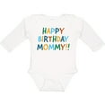 thumbnail image 3 of Inktastic Happy Birthday Mommy Boys or Girls Long Sleeve Baby Bodysuit, 3 of 5
