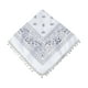 thumbnail image 5 of Pañuelo tipo bandana para la cabeza de vaquera, tocado novedoso, banda para el cabello, cuello cuadrado de moda Blanco, 5 of 9