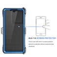 thumbnail image 6 of Tekcoo for Motorola Moto G 5G 2025 Case with [Built-in Screen Protector], Military Grade Shockproof Rugged Phone Case with Belt-Clip Holster & Kickstand Heavy Duty Cover for Moto G 5G 2025 - Blue, 6 of 10