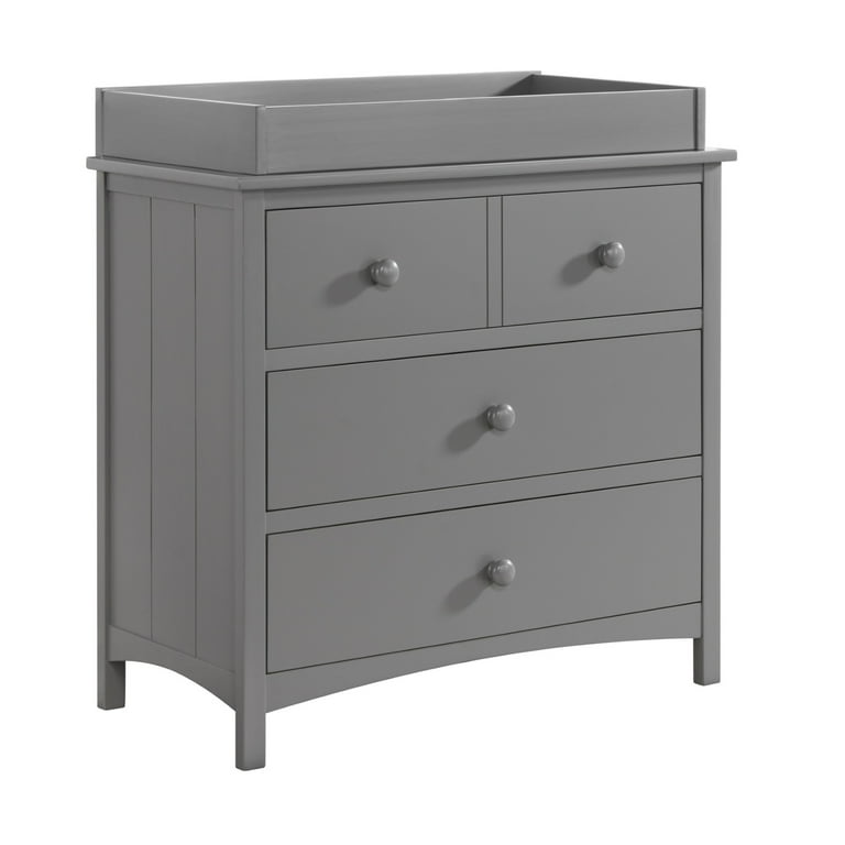 Oxford Baby Changing Topper for 3 Drawer Dresser Dove Gray