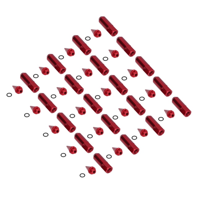 Universal M12x1.5 Racing Wheel Aluminium Alloy Spiked Lug Nuts Security Set for Car Enthusiasts