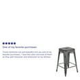 thumbnail image 5 of Merrick Lane Lightweight Modern Backless Counter Height Stool, Silver Gray (Set of 2), 5 of 13