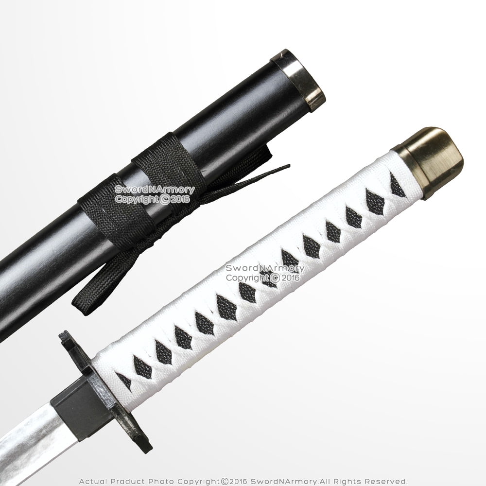 Munetoshi Fantasy Anime Samurai Katana Foam Toy Sword Scabbard LARP White Costumes Cosplay Halloween Christmas Gift Occasions