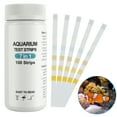 thumbnail image 1 of Muyoka Tiras de prueba para acuarios Kit de prueba de tanque de peces de pH Agua dulce Agua salada para dureza total Nitrato Nitrito Cloro libre Carbonato Valor de pH Alcalino total, 7 en 1 Muyoka Hogar, 1 of 7