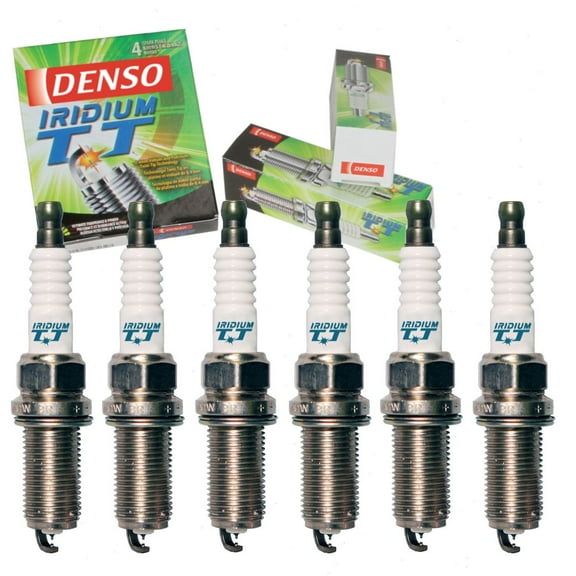 6 pc DENSO Iridium TT Spark Plugs compatible with Toyota Highlander 3.5L V6 2008-2016