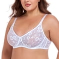thumbnail image 4 of Plus Size Womens Bras Lace Underwire BH B-E Cup Comfortable & Alluring Lingerie, 4 of 6