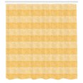 thumbnail image 3 of Ambesonne Orange and White Shower Curtain, Giraffe Skin, 69"Wx70"L, Orange and White, 3 of 3
