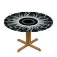 thumbnail image 3 of GOSMITH Tablecloths Solar Eclipse Path of Totality April 8 2024 Round Table Cover White, 3 of 7