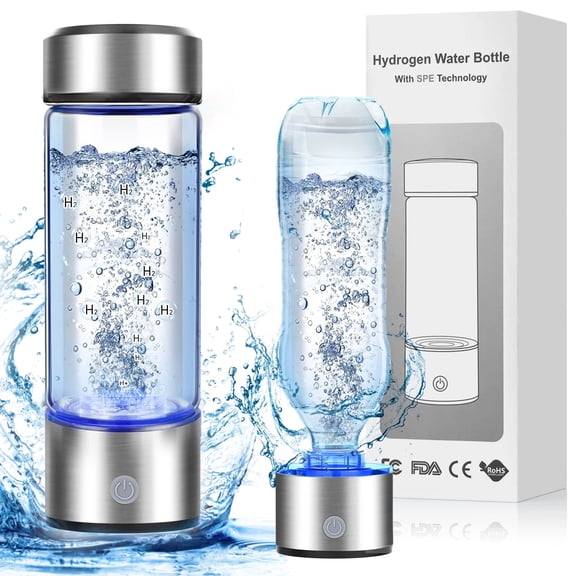 DIAYUBU 2026 New Hydrogen Water Bottle, SPE&PEM Tech, 2200PPB in 3Min Quick Electrolysis, Portable 16OZ, Rechargeable Hydrogen Water Bottle for Gym/Travel/Home/Office, Ideal Gift