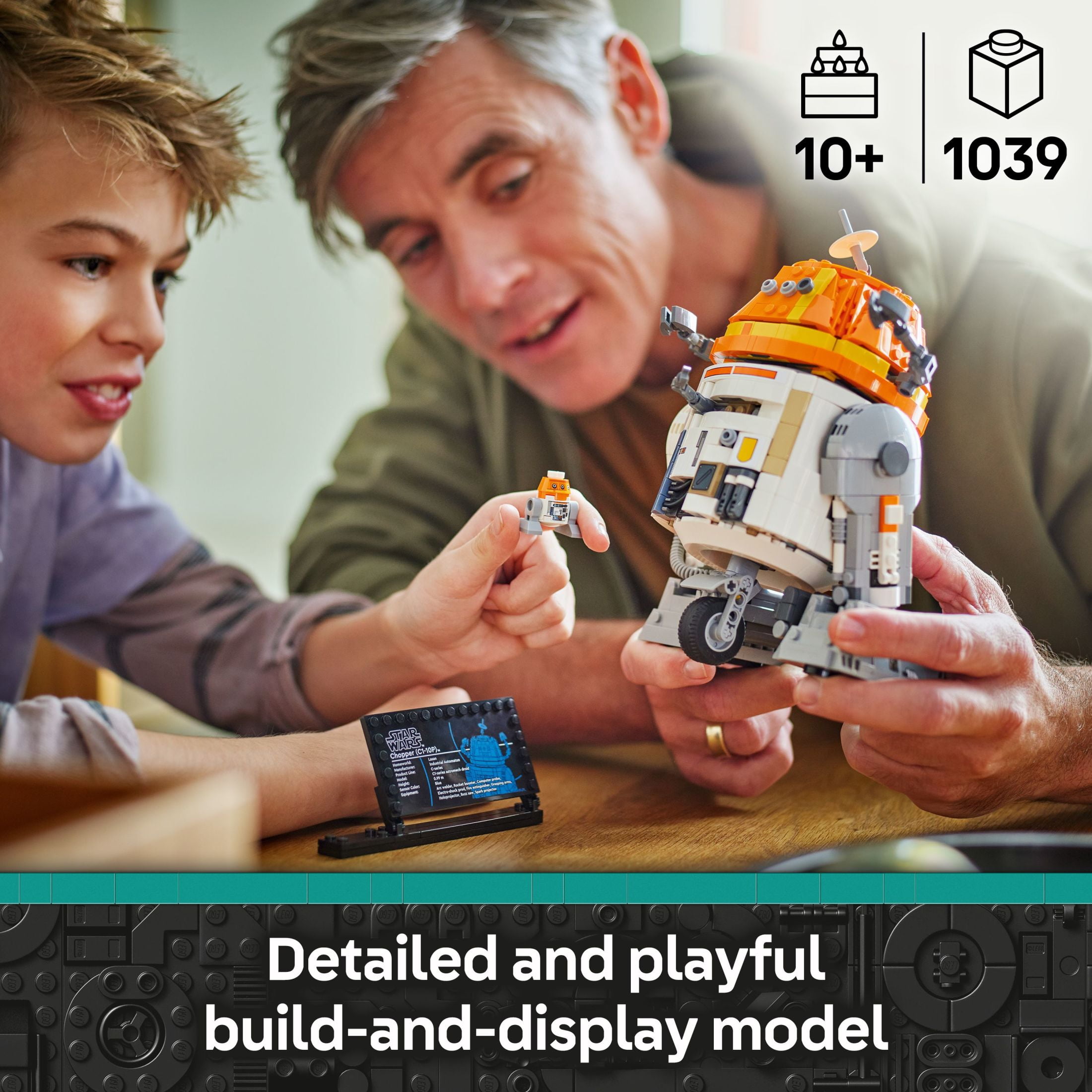 LEGO Star Wars: Ahsoka Chopper (C1-10P) Astromech Droid Set - Building Toy For Kids, Ages 10+ - Makes a Cool Gift for Boys and Girls - Model Kit and Room Decor Idea For Sci-Fi Adventure Fans - 75416