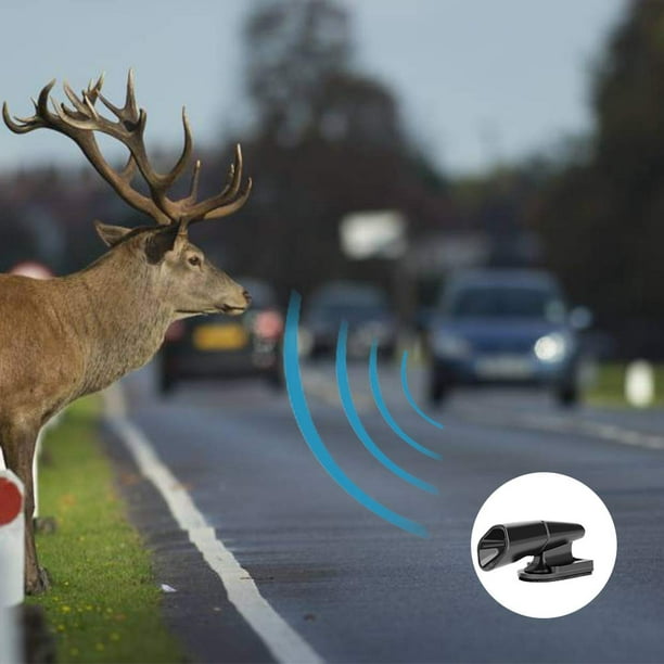 Dispositif de sifflet d'avertissement, sifflets d'avertissement de cerfs,  sifflet d'animaux sauvages à ultrasons, pour voitures, camions, motos,  éviter les collisions d'animaux, protéger les véhicules 5