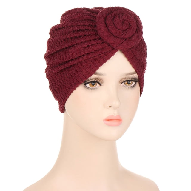 Women Turbans Knot Pre Tied Bonnet Beanie Cap Headwraps Hats