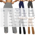 thumbnail image 3 of Costeam Womens Solid High Waist Front Seam Flare Long Pants Hidden Side Hand Pockets Stretch Woven Slim Bootcut Casual Daily Trousers, 3 of 6
