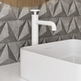 thumbnail image 5 of Avallon Single Hole, Single-Handle Wheel, High Arc Bathroom Faucet in Matte White, 5 of 11