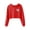 Red, variant on renvena Kids Girls Long Sleeves Pullover Hooded Sweatshirts Crop Tops Hip Hop Cropped Hoodie Size 4-16 A Pink 14
