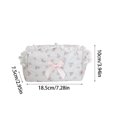 thumbnail image 3 of Sweet Lace Floral Cosmetic Bag, Cottagecore Ruffle Lace Makeup Pouch, Portable Large Capacity Travel Toiletry & Stationery Storage Bag(Pink), 3 of 9