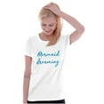 thumbnail image 4 of Mermaid Dreams Water Babies Beach Day Womens Slim Fit Graphic Tee Brisco Brands S, 4 of 5