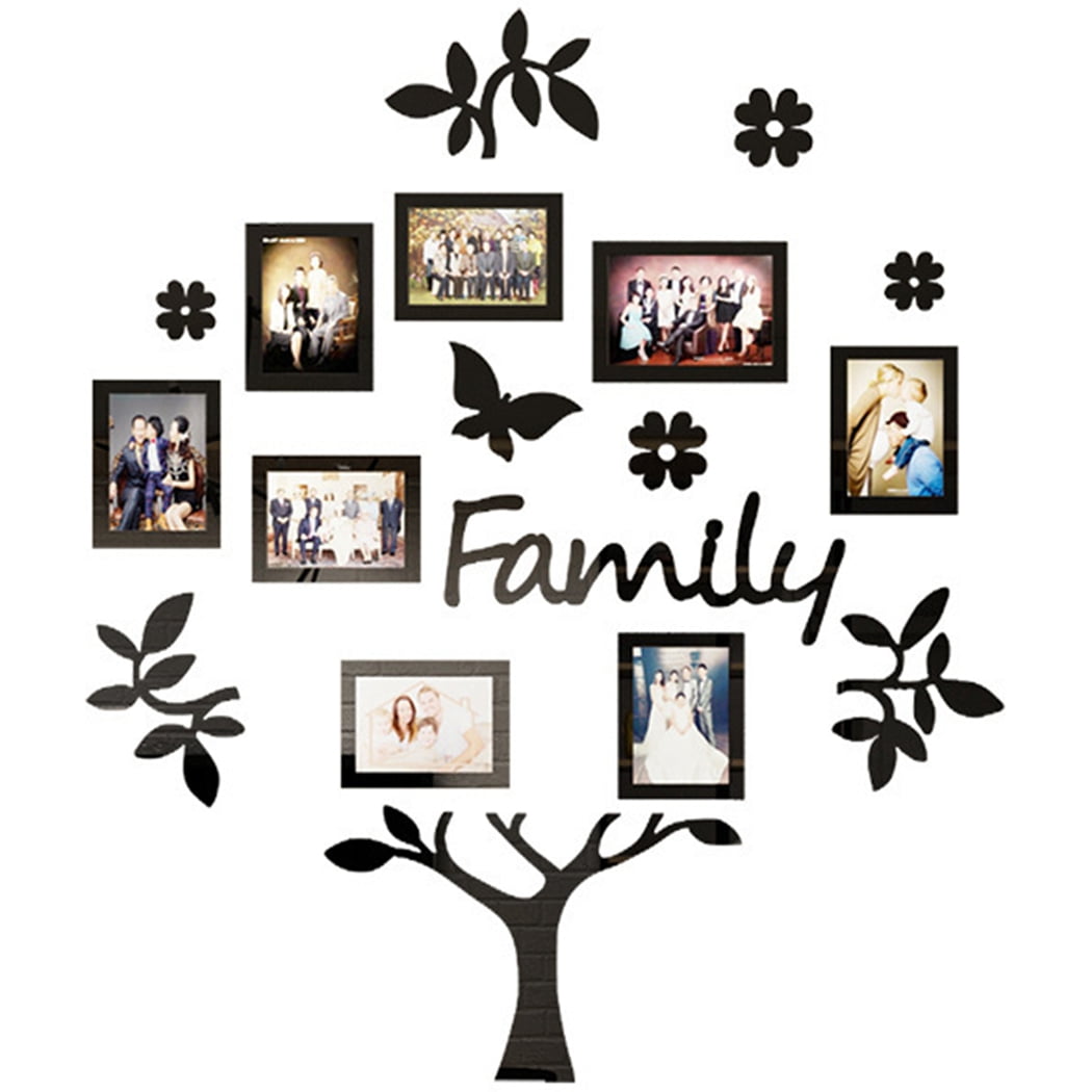 Family Tree Wall Decor DIY Wall Sticker Picture Frame Collage for