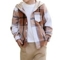 thumbnail image 6 of HWJAD 2-7 Years Boys Outfit Sets 2Pcs Flannel Plaid Shirt and Pants Set Hoodie Sweatsuit for Fall Spring Kids Clothes, 6 of 7