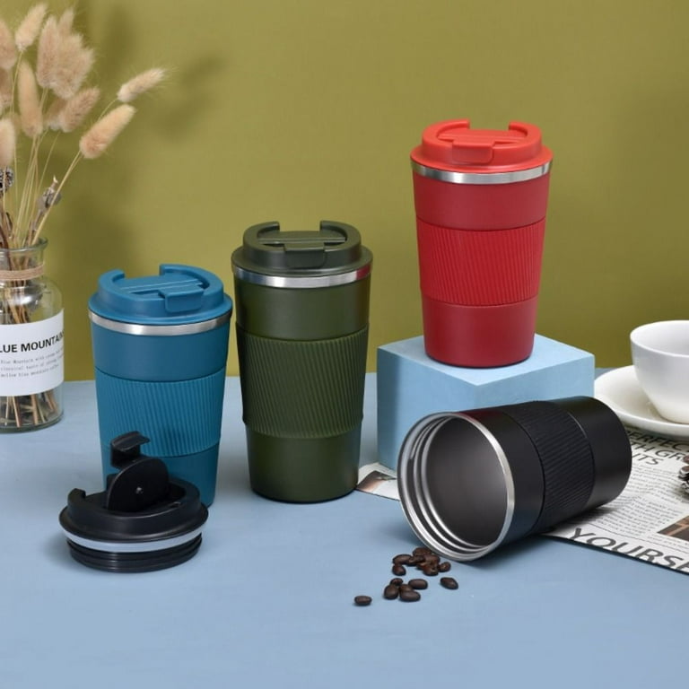 380/500ml Vacuum Drinking Glass 304 Stainless Steel Insulated Coffee Cups  Leakproof Tea Insulated Flask Mug Cup for Home Travel