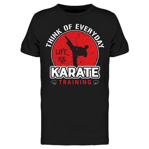 Karate Training T-Shirt Men -Image by Shutterstock, Male 3X-Large