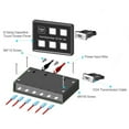 thumbnail image 4 of Panel de Control Del Interruptor de La Pantalla Táctil de 12V 24V 6 Gang LED Cola Panel de pantalla táctil del coche, 4 of 8