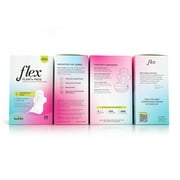 (6 pack) Flex Plant+ Pads with Wings, Super, Heavy Absorbency, Ultra Thin, Unscented, 26 Count, Hypoallergenic