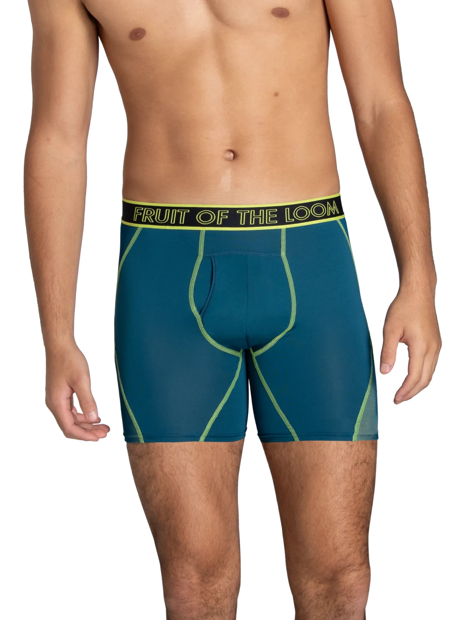 Fruit of the Loom Men's 360 Stretch Performance Max Flex Boxer Briefs, 3-Pack