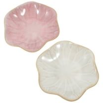 WHAMVOX 2 Pcs Trinket Dish Unique Organizer Jewelry Tray Trays Trinkets